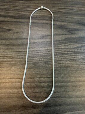 Authentic Pandora Moments 925 Silver Snake Chain Necklace
